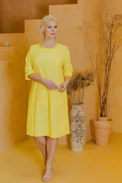Платье ASV 2494 желтый - фото 8