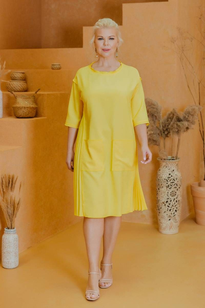 Платье ASV 2494 желтый - фото 1