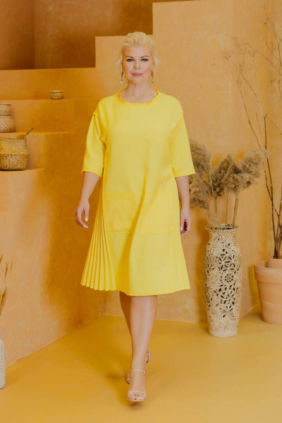 Платье ASV 2494 желтый - фото 5