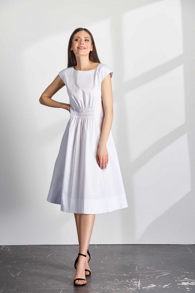 Платье VLADINI DR11116 белый - фото 1