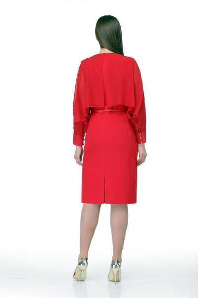 Платье Мишель стиль 757 красный - фото 2