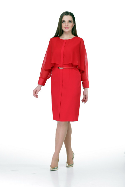 Платье Мишель стиль 757 красный - фото 1