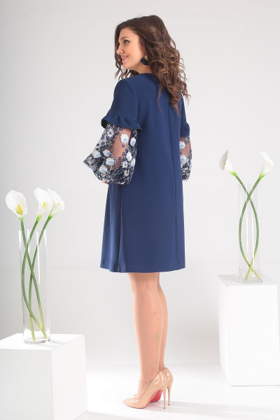 Платье Мода Юрс 2409 т.синий - фото 5