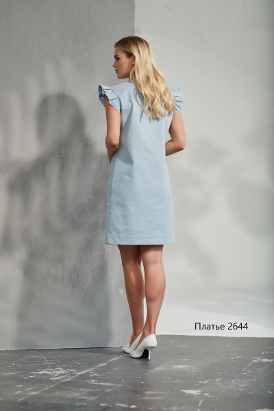 Платье NiV NiV fashion 2644 голубой - фото 3