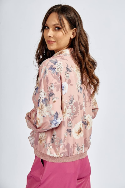 Блуза Teffi Style L-1534 цветочный_принт - фото 3