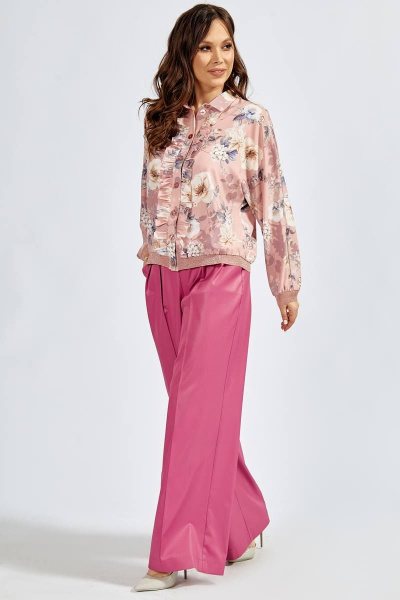 Блуза Teffi Style L-1534 цветочный_принт - фото 2