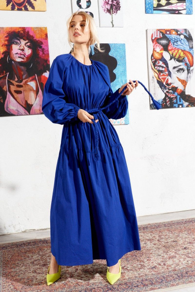 Платье Lokka 924 синий - фото 3