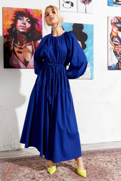 Платье Lokka 924 синий - фото 2