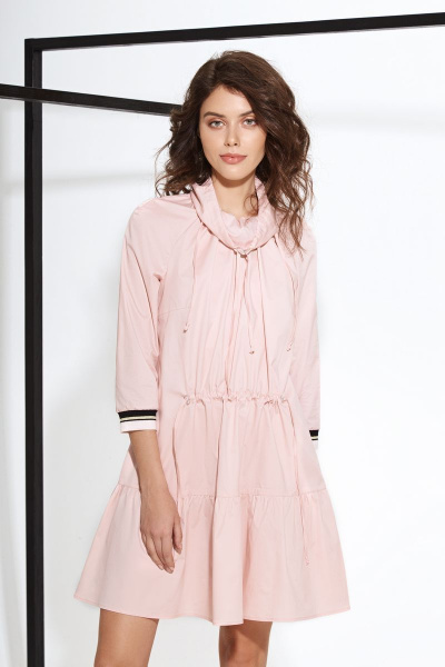 Платье MAX 630 розовый - фото 1