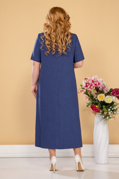 Платье Aira Style 906 синий - фото 2