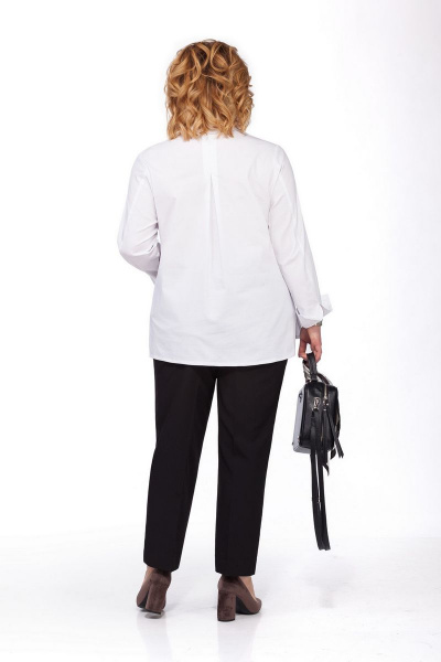 Блуза, брюки Pretty 856 белый+черный - фото 2