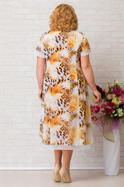 Платье Aira Style 667 леопард - фото 2