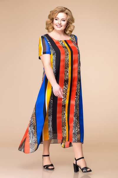 Платье Romanovich Style 1-1332 синяя_полоска - фото 1