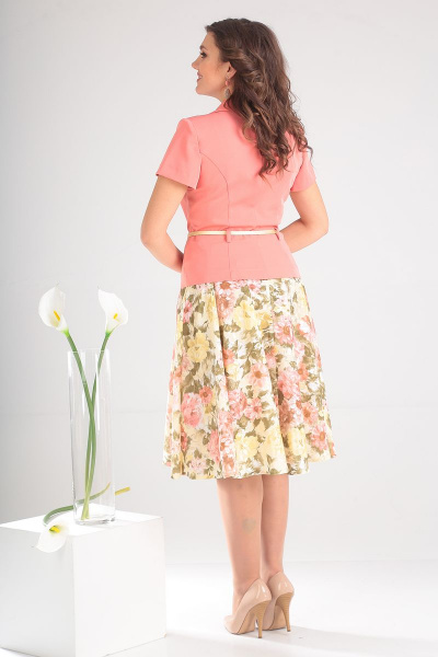 Жакет, юбка Мода Юрс 2103 нежно-розовый - фото 4