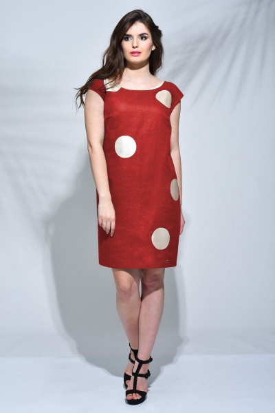 Платье Faufilure outlet С137 красный - фото 1