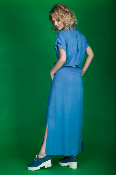 Платье Euromoda 107 голубой - фото 2