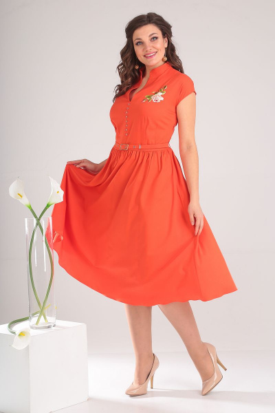 Платье Мода Юрс 2394 оранж - фото 1