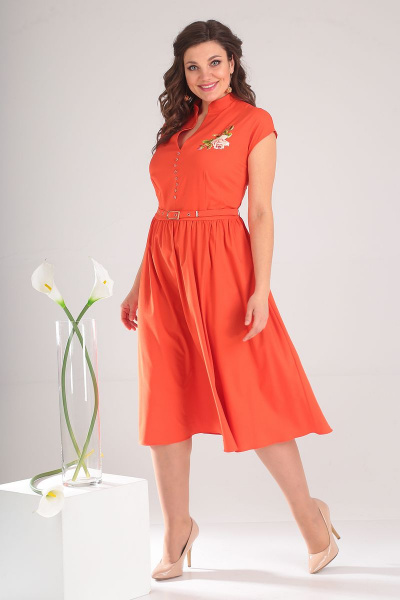 Платье Мода Юрс 2394 оранж - фото 2