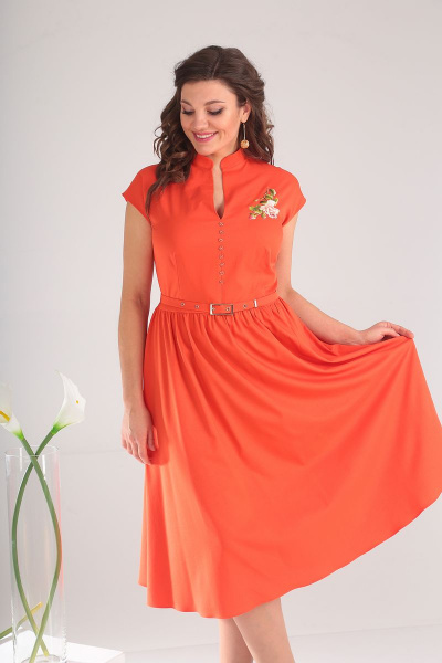 Платье Мода Юрс 2394 оранж - фото 4