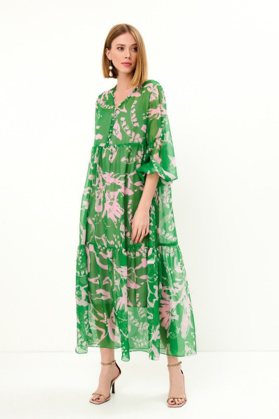 Платье Allure 1075А зеленый - фото 1