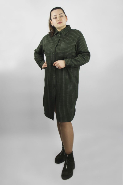 Платье Полесье С4475-21 1С1260-Д43 164 т.оливковый - фото 1