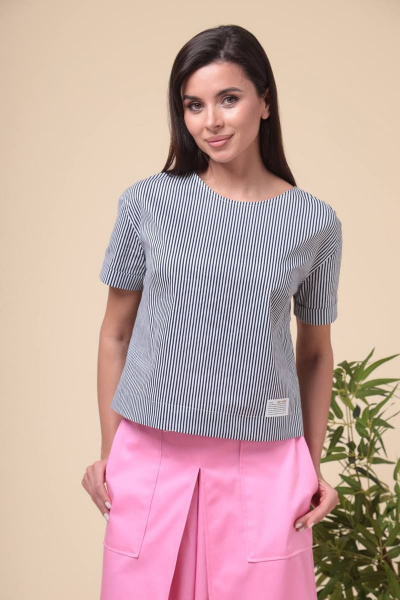 Блуза, брюки Romanovich Style 2-1971 полоска/розовый - фото 4