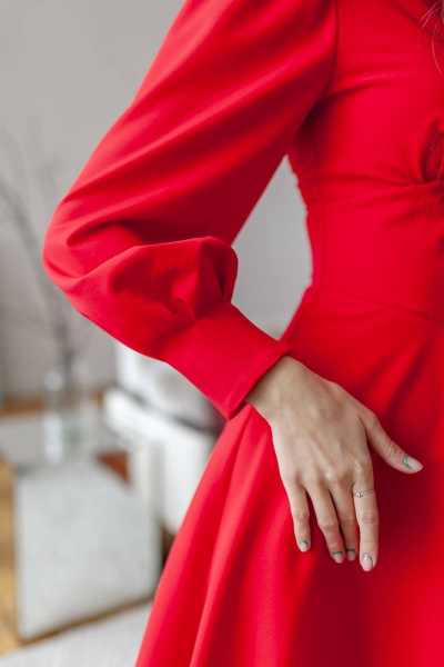 Платье KRASA - Danaida 294-22 красный - фото 6