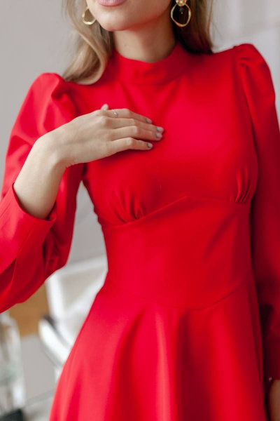 Платье KRASA - Danaida 294-22 красный - фото 5