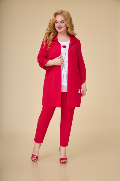 Блуза, брюки, кардиган Svetlana-Style 1527 красный - фото 1