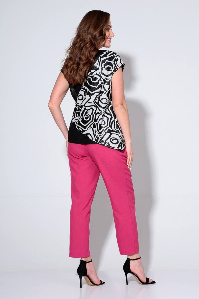 Блуза, брюки Liona Style 829 фуксия - фото 3