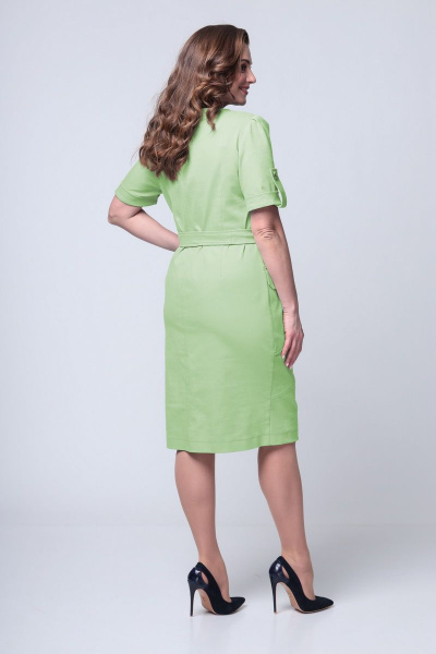 Платье ALEZA 1066 зеленый - фото 3
