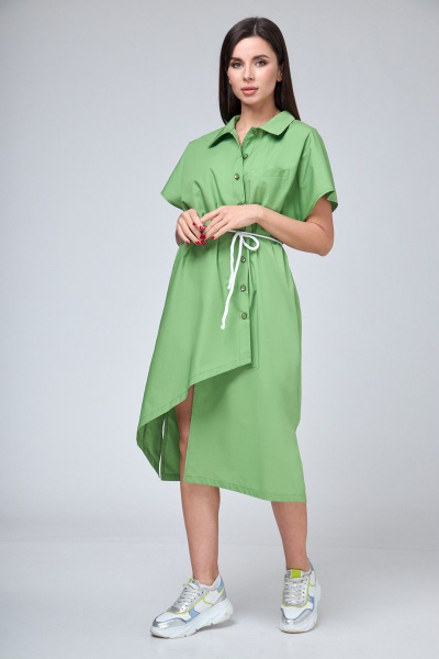 Платье Anelli 1228 зелень - фото 4
