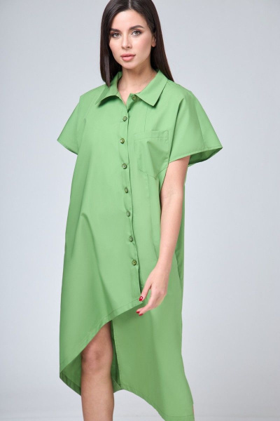 Платье Anelli 1228 зелень - фото 3