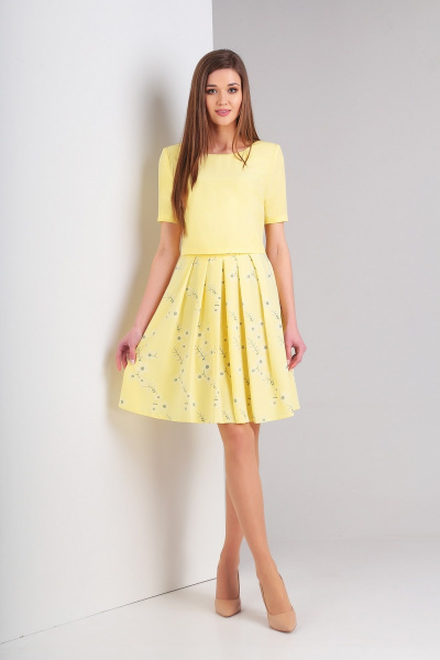 Жакет, платье Милора-стиль 390 желтый - фото 2