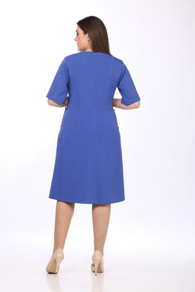 Платье Lady Style Classic 852 синий - фото 3