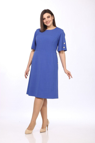 Платье Lady Style Classic 852 синий - фото 1