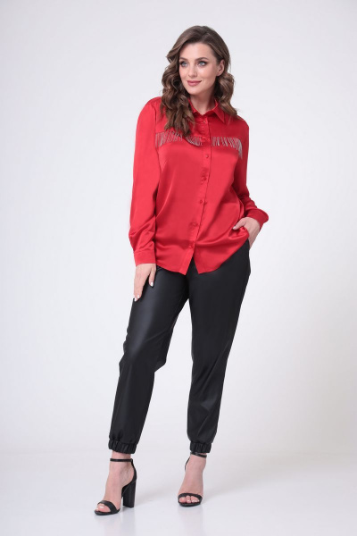 Блуза ANASTASIA MAK 996 красный - фото 5