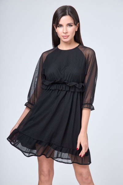 Платье Anelli 1198 черный - фото 2