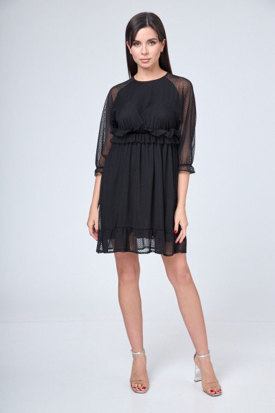 Платье Anelli 1198 черный - фото 1