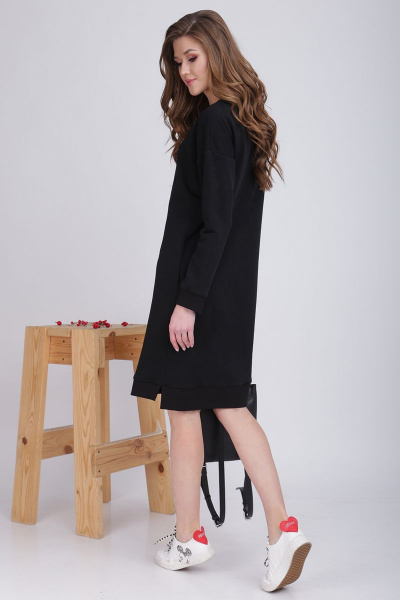 Платье LadisLine 1019/1 черный - фото 5