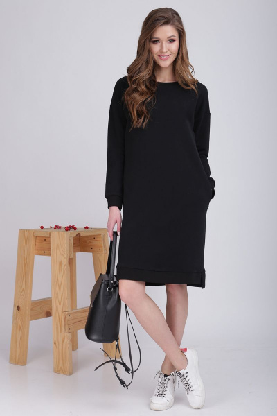 Платье LadisLine 1019/1 черный - фото 2