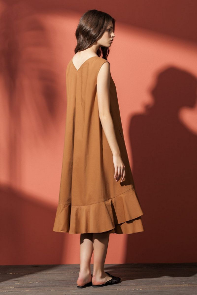 Платье Nova Line 5786 коричневый - фото 2