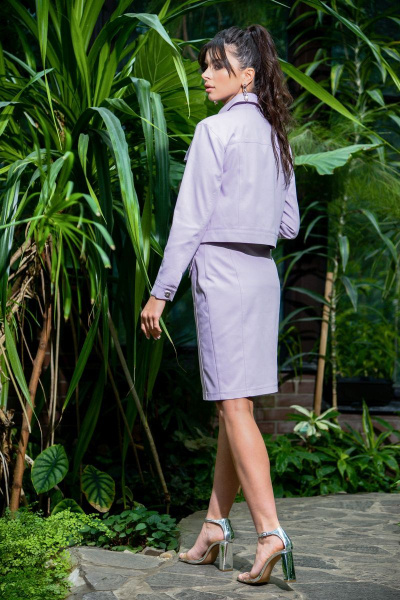Жакет, юбка Galean Style 811 фиолетовый - фото 3