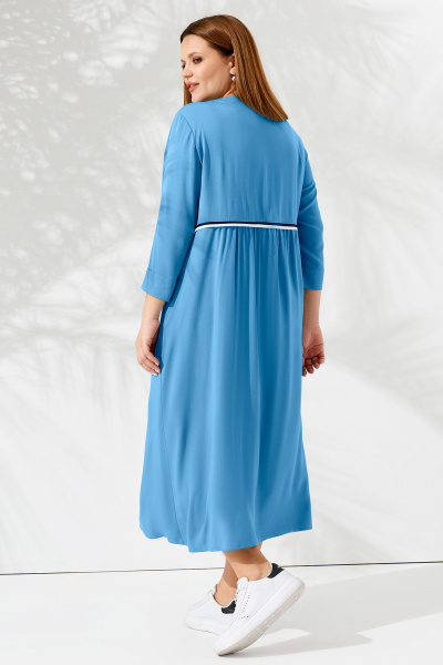 Платье Панда 86080w голубой - фото 2