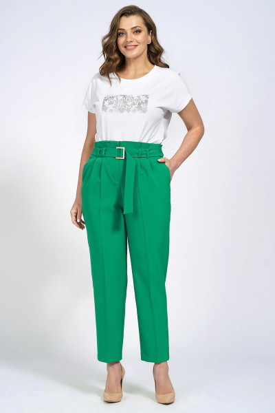 Блуза, брюки, жакет Белтрикотаж 6850 светло-зеленый - фото 2
