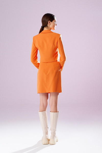 Жакет, юбка Prestige 4440/170 оранжевый - фото 3