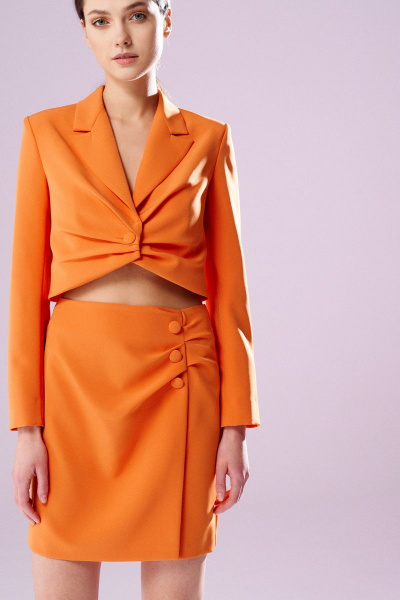 Жакет, юбка Prestige 4440/170 оранжевый - фото 2