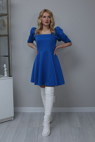 Платье Atelero 1004 синий - фото 2
