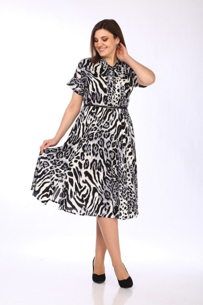 Платье Lady Style Classic 2530 серый_тигр - фото 2