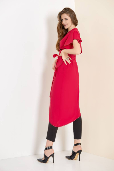 Брюки, платье Rivoli 7004+5002/1 красный+черный - фото 2